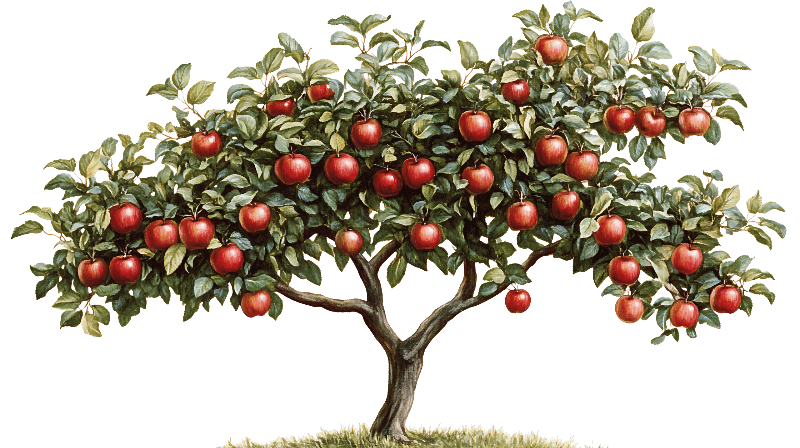 Apple tree illustration